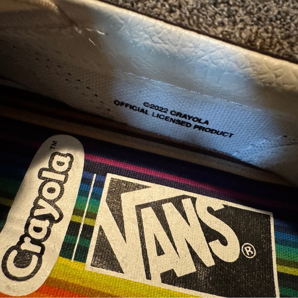 Vans Special Edition Crayola Women’s Slip-On Shoes - Multicolor - Picture 4 of 6